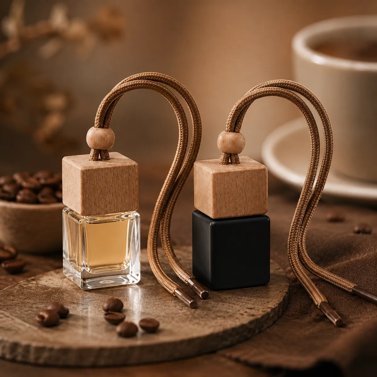 ΑΧ-013 café Café – Κρεμαστό Αρωματικό Αυτοκινήτου 8ml - Image 1